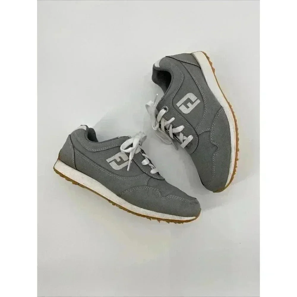 FootJoy Women's Sport Retro Golf Shoes Grey 92385 Ladies (Size 6 M) Spikeless - Picture 4 of 8